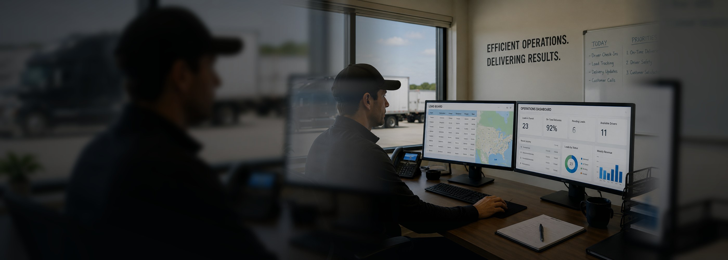 Milad Yousif operating experience in trucking operations dashboards fleet visibility workflow systems and owner reporting
